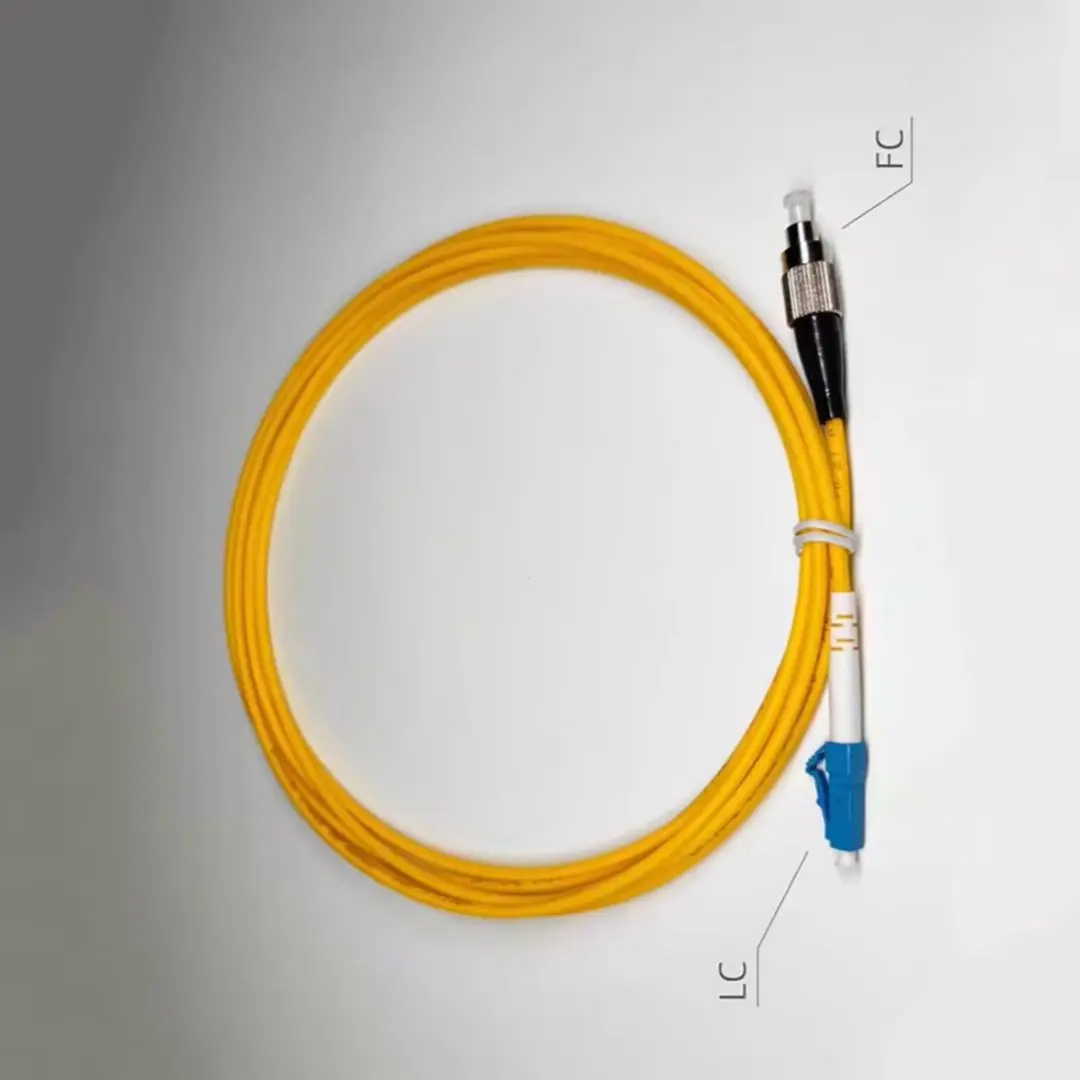 Cable de conexión óptico LC-FC 1m 5m 10m 50m 100m simplex SM 30m PVC LC FC conector puente de fibra G652D envío gratis ELINK