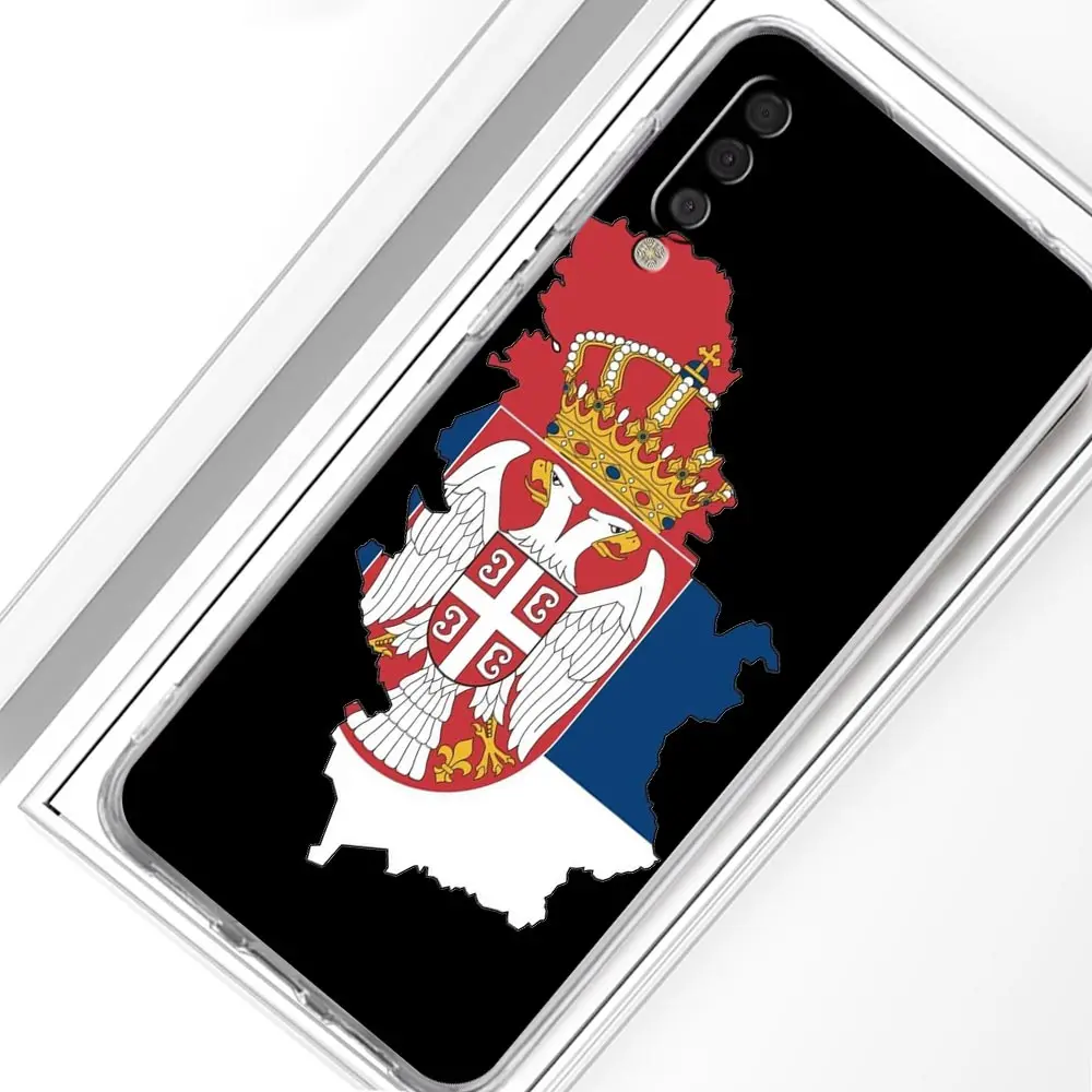 Bandera de Serbia para Samsung Galaxy A14 funda A50 A70 A30 A40 A20E A10 A10S A20S A02S A04S A12 A22 A32 A34 A42 A52 5G A54 cubierta transparente - imagen 4
