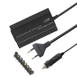 Adaptador de corriente portátil universal para coche y casa