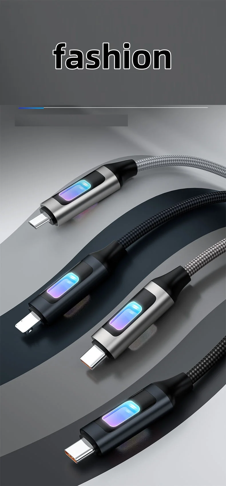 Cable USB a tipo C de 100W, Cable de carga súper rápida para teléfono, Cable de datos iPhone15/16 de 100W para Huawei xiaomi Oppo Vivo - imagen 4