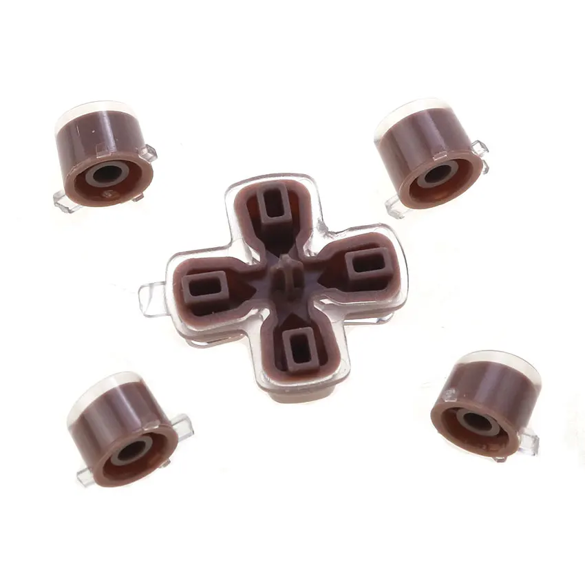 YuXi 1 Set Plastic Buttons ABXY Dpad Cross Key Jelly Button Repair Part For PS5 Controller Thumbstick Joystick Caps - imagen 3