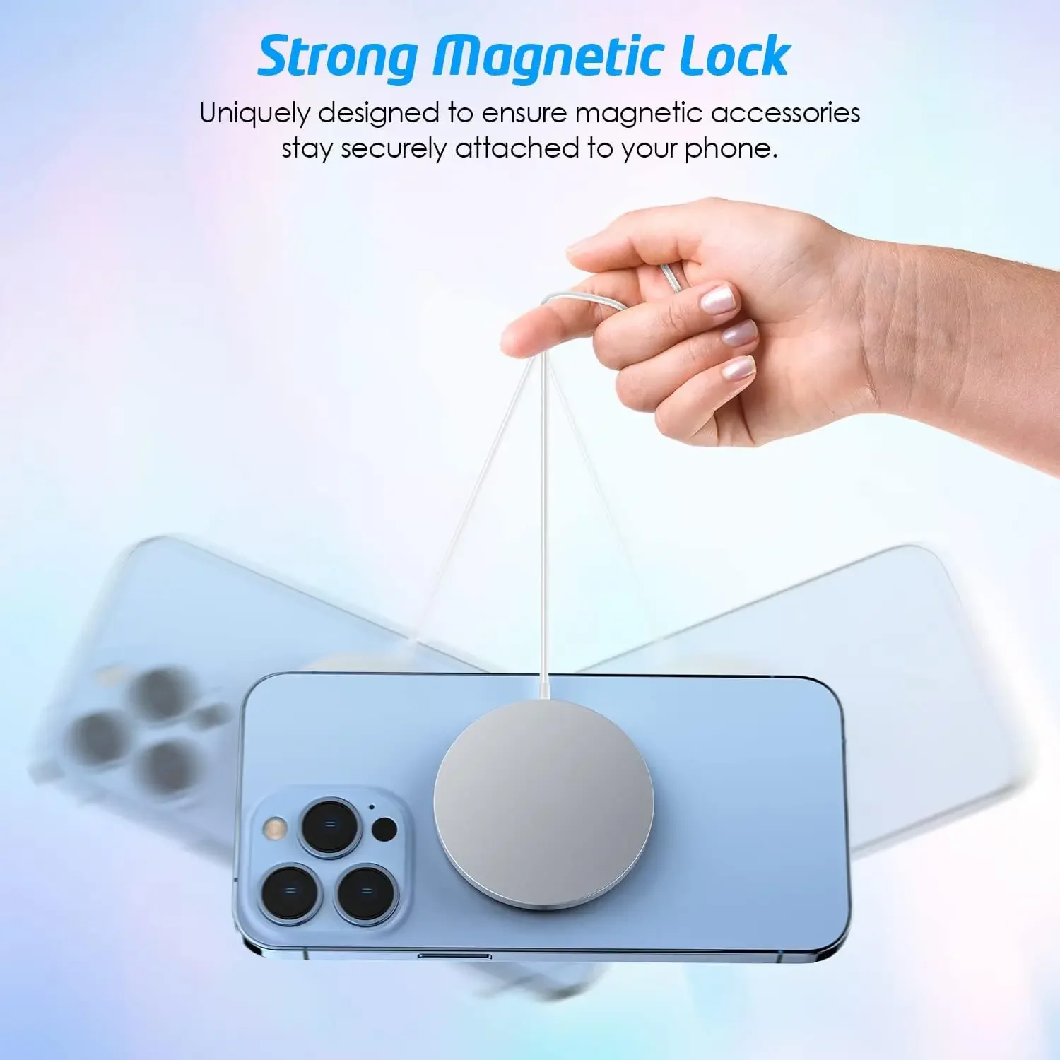 Anillo de placa de Metal magnético Universal para cargador inalámbrico Magsafe, pegatina de hoja de hierro, soporte magnético para teléfono de coche, Mini pegatina - imagen 3