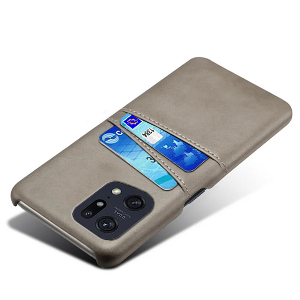 Funda de piel sintética con ranuras para tarjetas para Oppo Find X5 Pro, A36, Reno7, Z, SE, 5G, OPPO Find, X5 Pro, Realme, GT2, 9 Pro Plus, 9i, V25