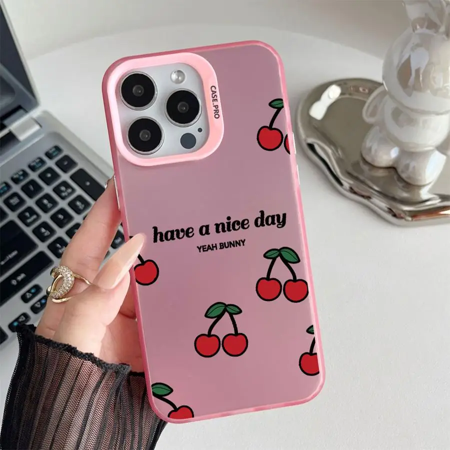 Funda Protectora para Teléfono con Diseño Retro de Cerezas Dulces para iPhone 17 Pro Max XR 14 16 11 15 Plus 12 Air XS 13 Pro - imagen 5