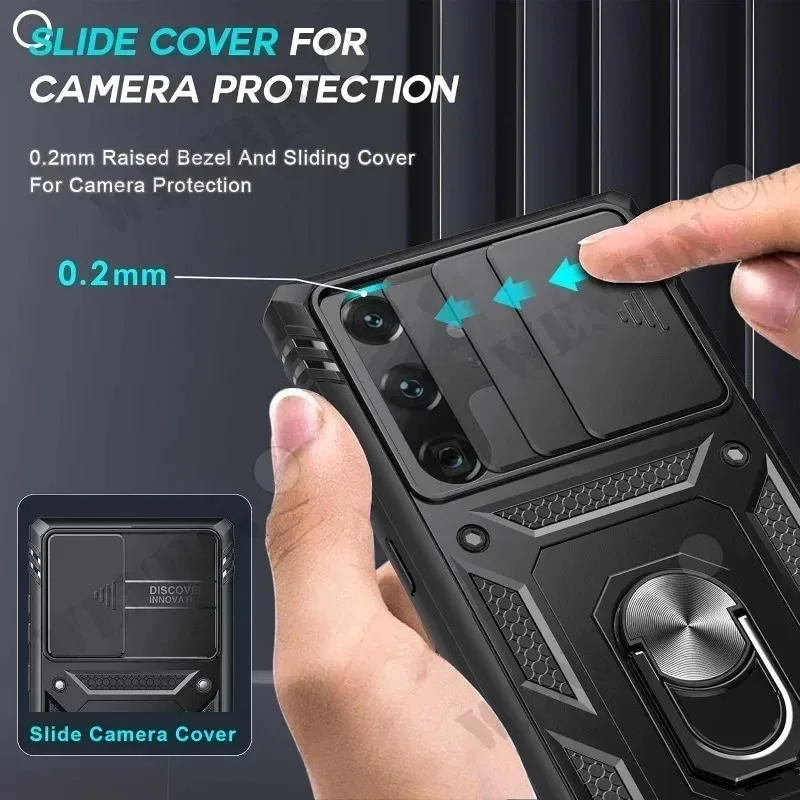 Funda para Samsung A17 A16 A56 A55 A36 A35 A26 S25 S24 S23 Ultra FE resistente con cámara 360 cubierta Capa Fundas - imagen 4