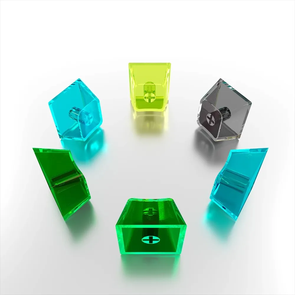 10 unids/pack Material de PC teclas transparentes de altura perfil de cereza 1U 1,0X tapas de teclas en blanco personalizadas DIY teclas no impresas - imagen 3