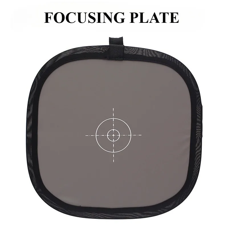 Tarjeta de equilibrio de blancos doblada de doble cara, 30x30 cm, Reflector de referencia gris 18%, tarjeta gris con bolsa de transporte para luz de relleno de fotografía