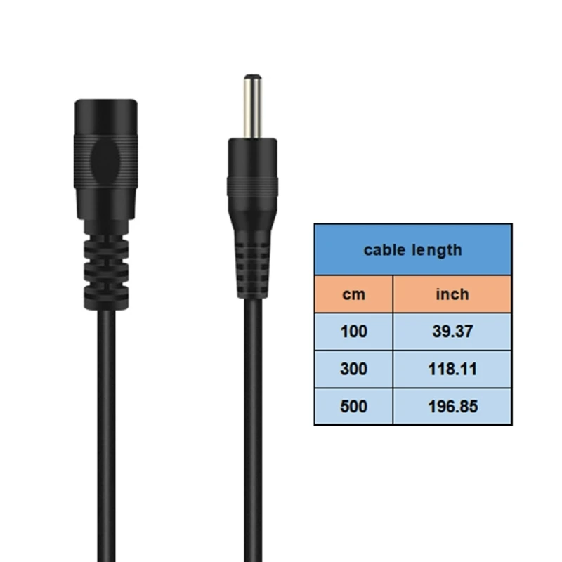 Cable de extensión macho a hembra con enchufe de alimentación CC, 4,0mm x 1,7mm, 3,5x1,35mm, 2,5x0,7mm, 5,5x2,1mm, cable adaptador de corriente para cámara CCTV LED para el hogar - imagen 5