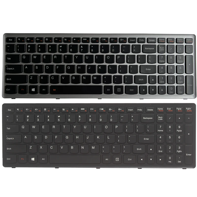 Teclado para portátil Lenovo Ideapad S500 G500S G505S G510S S510p Z501 Z510 FZ510 Flex 15 Z505, nuevo, EE. UU., Inglés