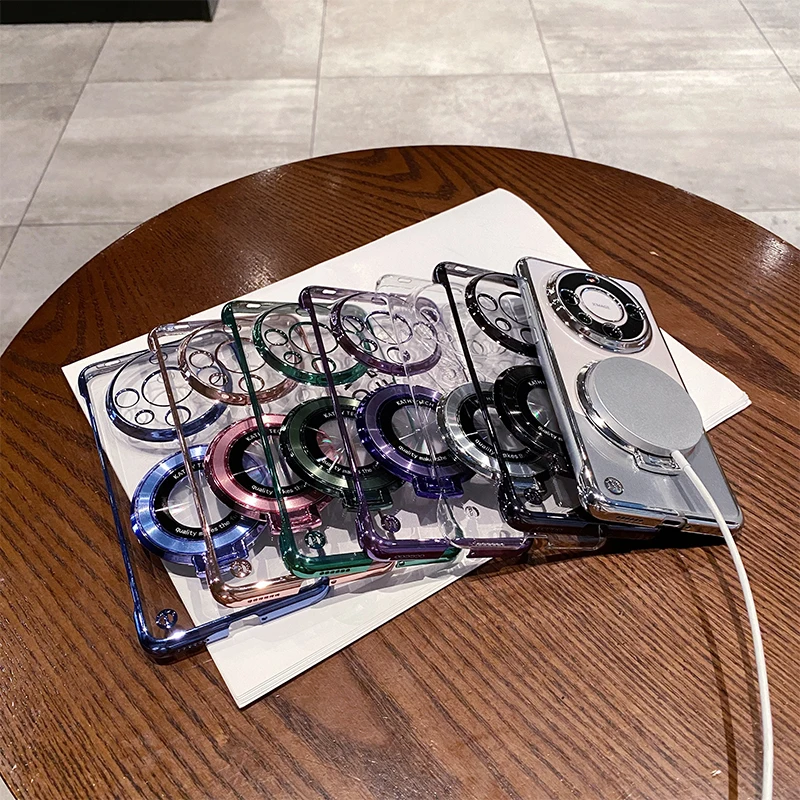 Funda para Honor X9D, soporte de anillo magnético, revestimiento transparente, cubierta dura fina sin marco para PC para Honor X9d X70, parachoques a prueba de golpes - imagen 5