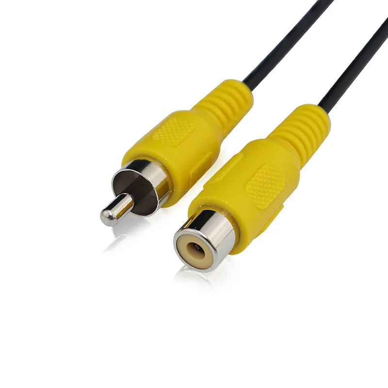 Cable de Audio Rca hembra/macho para coche, Conector estéreo de vídeo único Av, Cable de extensión, Cable de reparación de bricolaje, 15cm, 2 pines - imagen 3