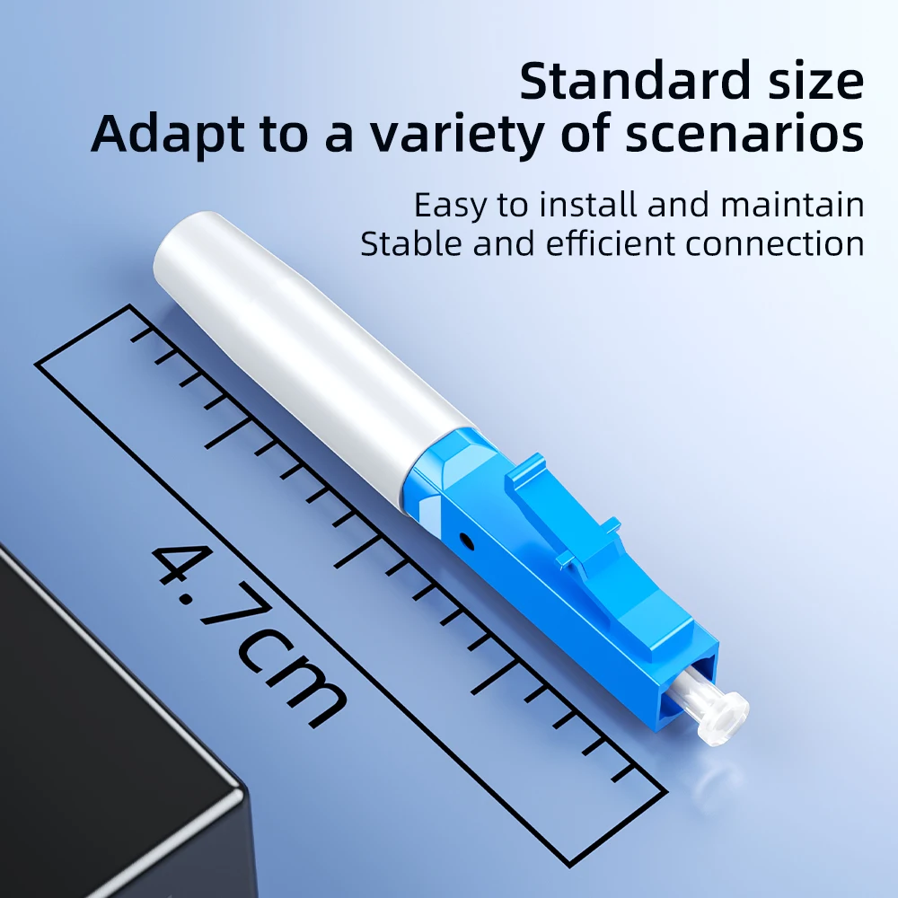 SAIVXIAN 10-100 Uds conector rápido LC conector rápido de fibra óptica monomodo LC tipo integrado conector rápido de fibra óptica FTTH - imagen 4