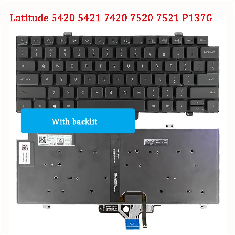 Nuevo teclado ORIGINAL para ordenador portátil DELL Latitude 5420 5421 7420 7410 7520 7521 P137G - imagen 3