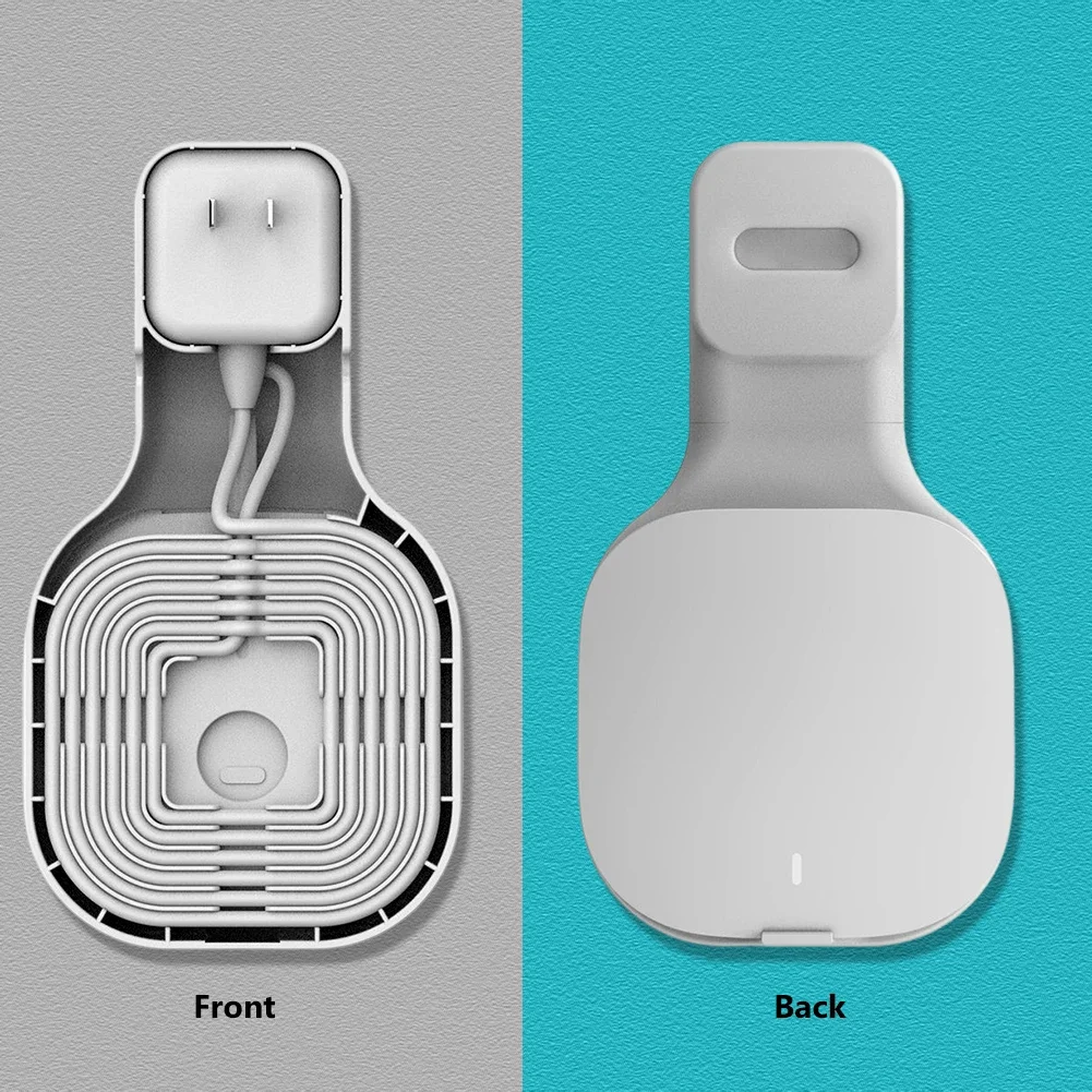 Contenedor de almacenamiento de línea de red para montaje en pared, enrutador WiFi sin perforaciones, caja de cables, enrollador de cables incorporado, equipo para enrutador WiFi Eero Mesh - imagen 5