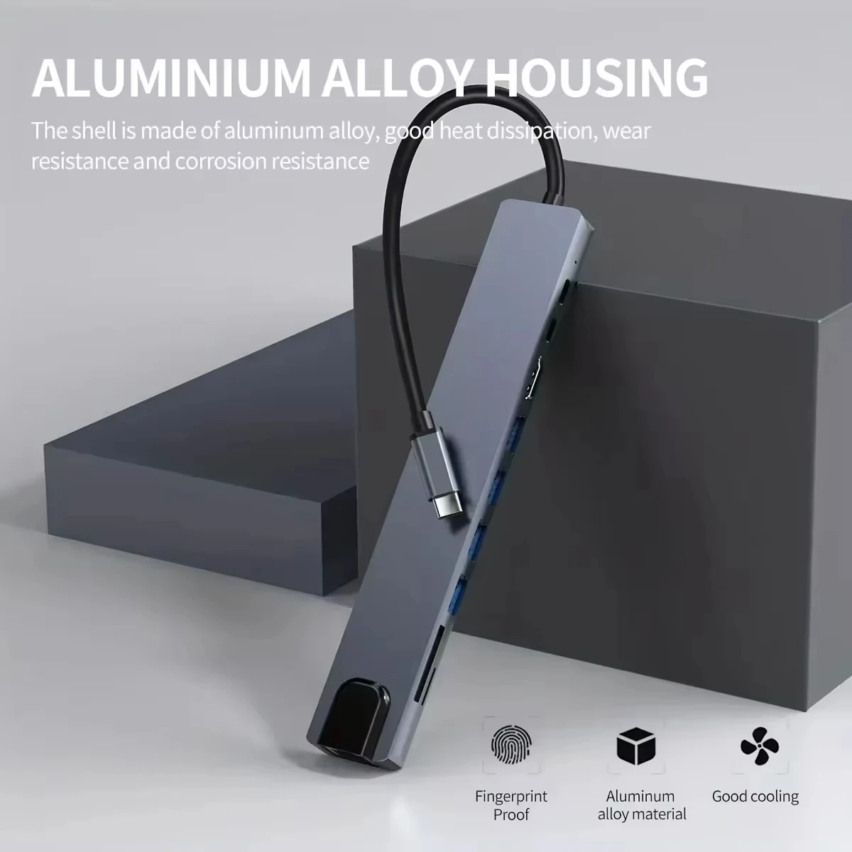 USB C HUB tipo C divisor Thunderbolt 3 estación de acoplamiento adaptador de ordenador portátil con para Macbook Air M1 iPad Pro RJ45 HDTV - imagen 2