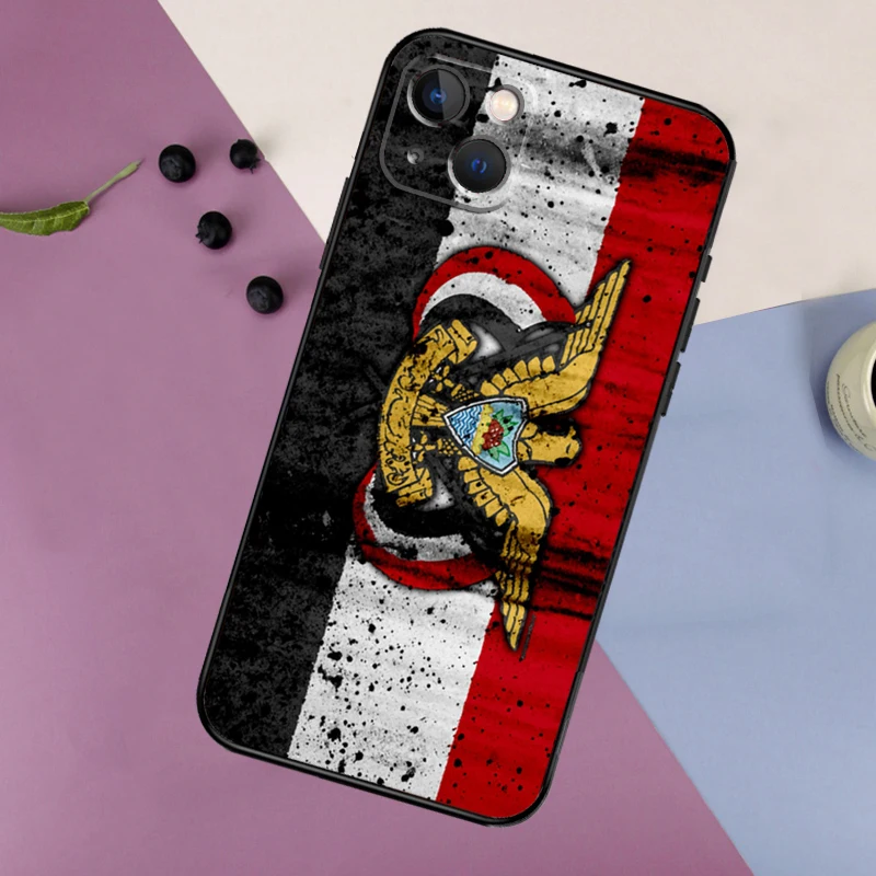 Funda de silicona con escudo de armas y bandera de Yemen para iPhone 17 14 13 12 11 15 Pro Max 16 Plus 12 13 Mini 16e 17 Air contraportada - imagen 3