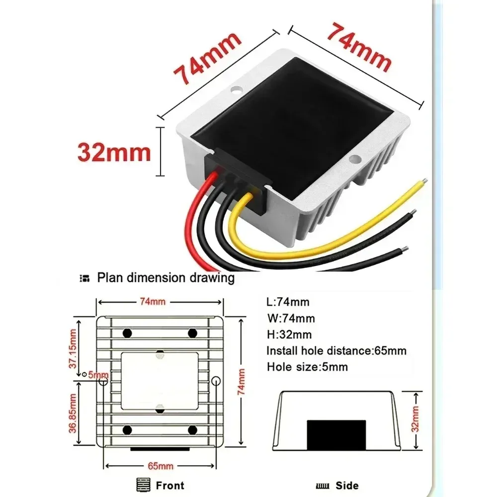 Convertidor de refuerzo para baterías auxiliares o automotrices, 12V, 24V a 58V, 56V, 48V, 30A, 20a, 10A, 5A, 3a - imagen 3