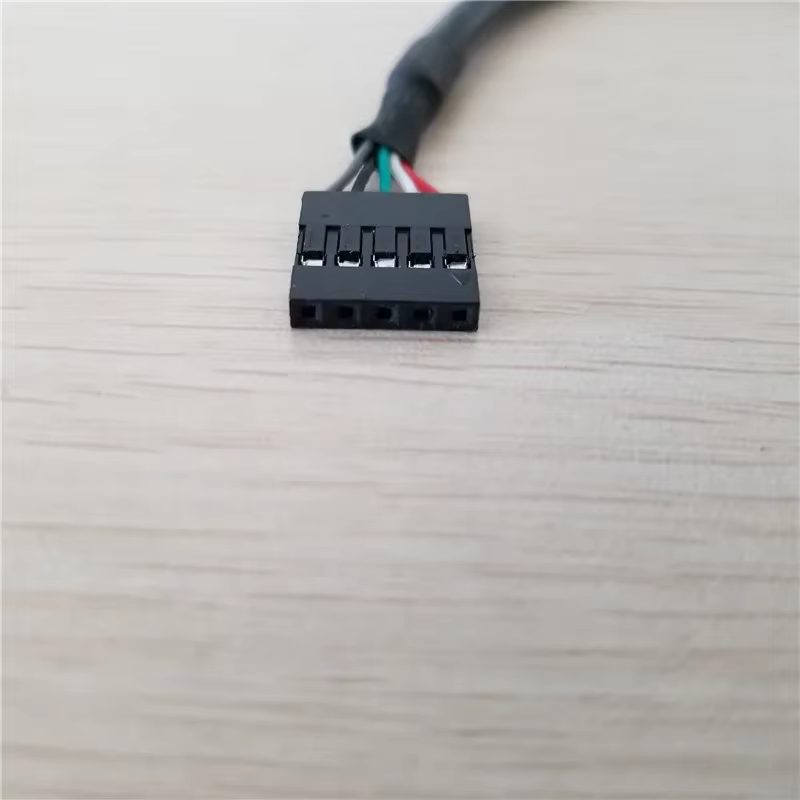 Cable Extensión USB 2.0 Hembra Tipo-A 5 Pines 20cm Negro - imagen 2