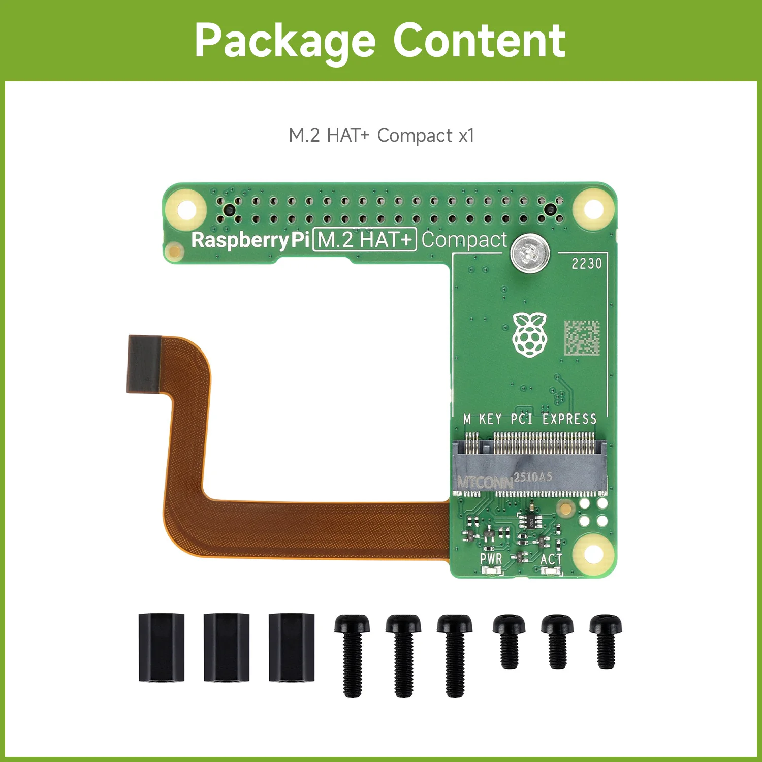 Raspberry Pi oficial M.2 HAT+: placa de expansión NVMe SSD para Raspberry Pi 5 - imagen 5