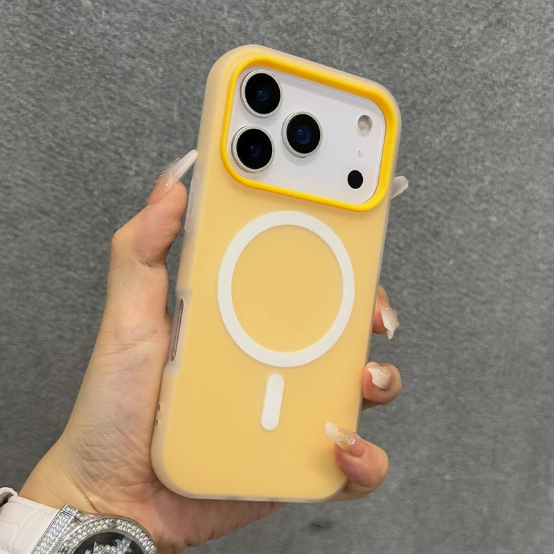 Funda magnética de estilo Popular Ins Stars para iPhone 17 Pro Max 16 Plus Air 15 14 13 12 11 para cubierta trasera de carga inalámbrica Magsafe - imagen 2