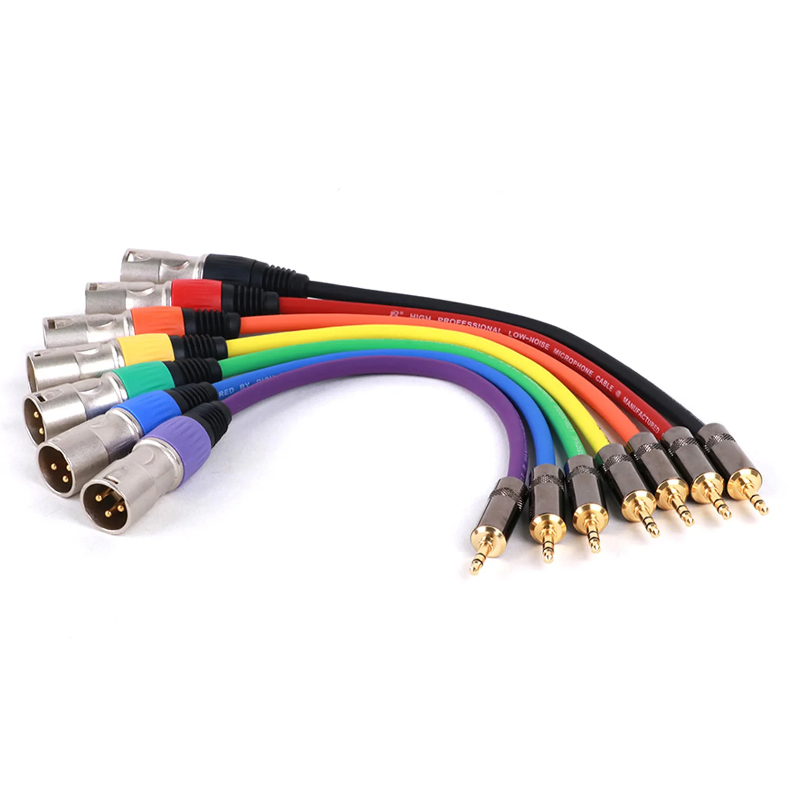 Cable de interconexión balanceado XLR macho/hembra de 1/8 pulgadas, conector macho/hembra de 1/8 pulgadas a conector XLR macho/hembra - imagen 5