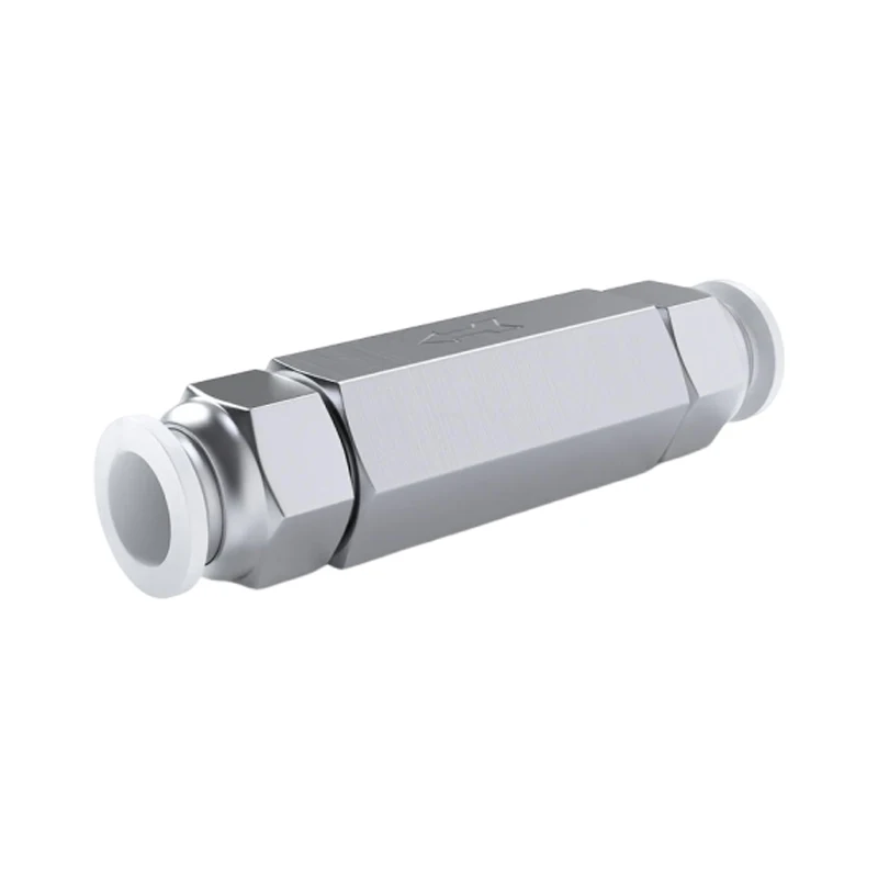 Válvula de retención de aire, manguera de 6mm, 8mm, 10mm, 1/4 OD, válvula unidireccional de aire y Gas, válvula de latón de una vía, adaptador de conexión de tubería de compresor de aire - imagen 2