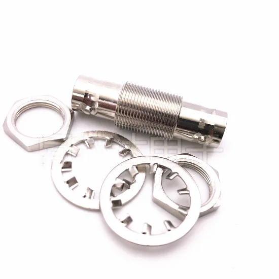 75 ohm BNC hembra a BNC hembra tuerca adaptadora de doble paso cabezal de conversión fijo cabezal de extensión SDI - imagen 2