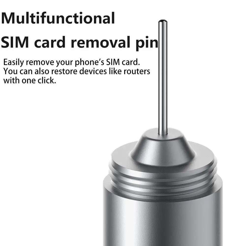 Llavero 2 en 1: cepillo de limpieza + Pin de extracción de tarjeta SIM Pin de recogida de tarjeta de teléfono móvil, bolígrafo de limpieza de auriculares para iPhone Airpods - imagen 3