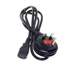 Cable de alimentación UK BS1363 a IEC320 C13 para monitores y fuentes
