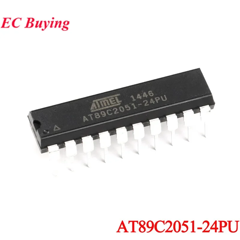AT89C2051-24PU AT89C2051 DIP-20 Microcontrolador de 8 bits 8051 2K Chip Flash IC