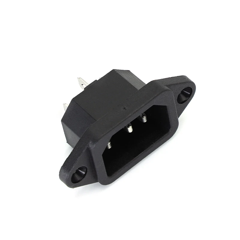 5 uds 3P IEC 320 C14 enchufe macho Panel de entrada de alimentación conectores AC 250V 10A de alta calidad - imagen 5