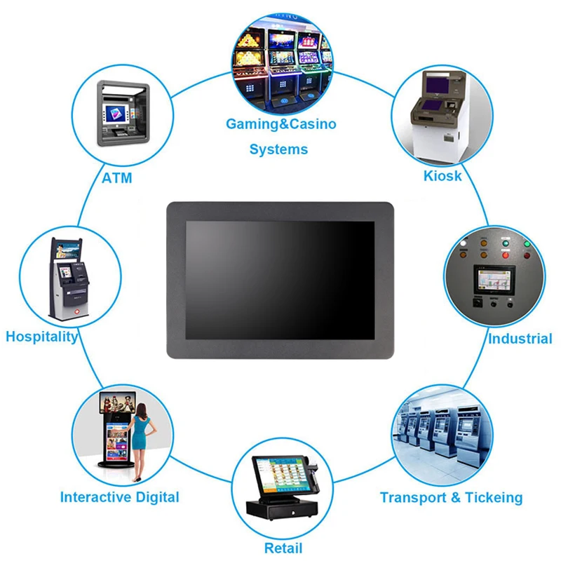 ZHIXIANDA-Monitor de pantalla táctil integrada 10,1 pulgadas 1280x800 Marco abierto Industrial para equipos de automatización - imagen 5