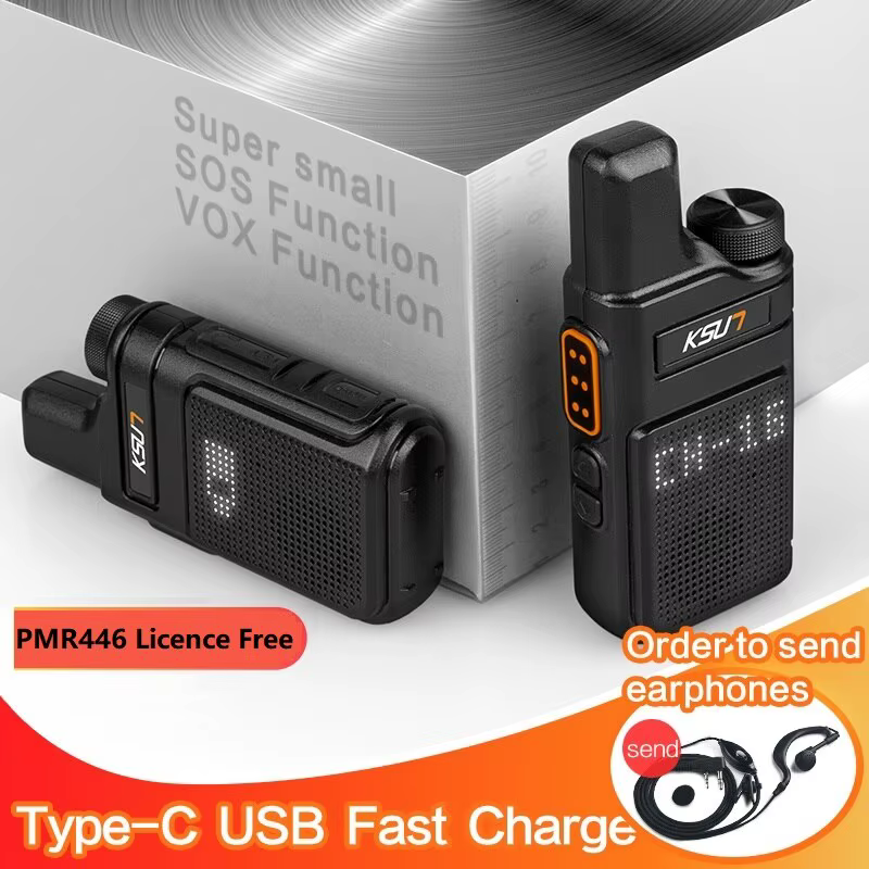 KSUT PMR446 Walkie Talkie Mini Radio Portátil Bidireccional