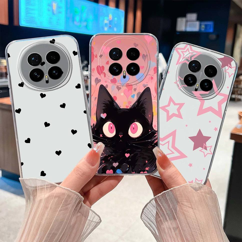 Para Honor Magic8 Pro funda de teléfono encantador viñetas de animales suave TPU transparente funda de silicona para Honor Magic 8Pro carcasa ligera - imagen 2