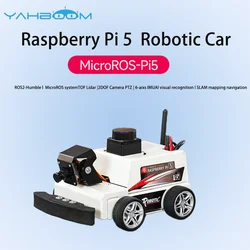MicroROS-Pi5 Coche Robot ROS2 para Raspberry Pi 5 ESP32-S3