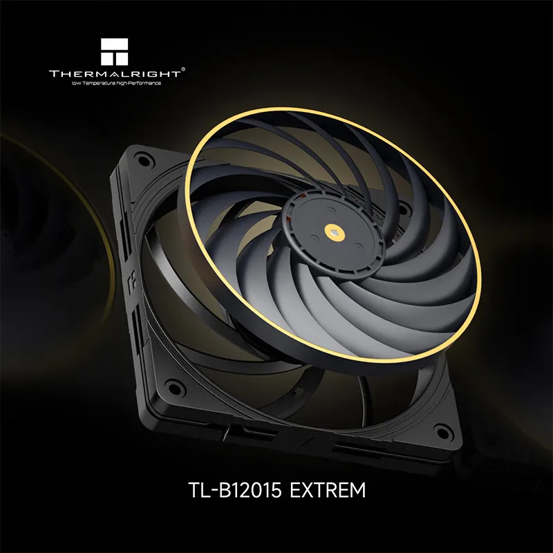 Thermalright TL-B12015 EXTREM ventilador de refrigeración del chasis de 12cm/120x120x15mm/puestos de ventilador LCP/rodamientos de bolas dobles/bajo ruido/marco de PPS - imagen 3