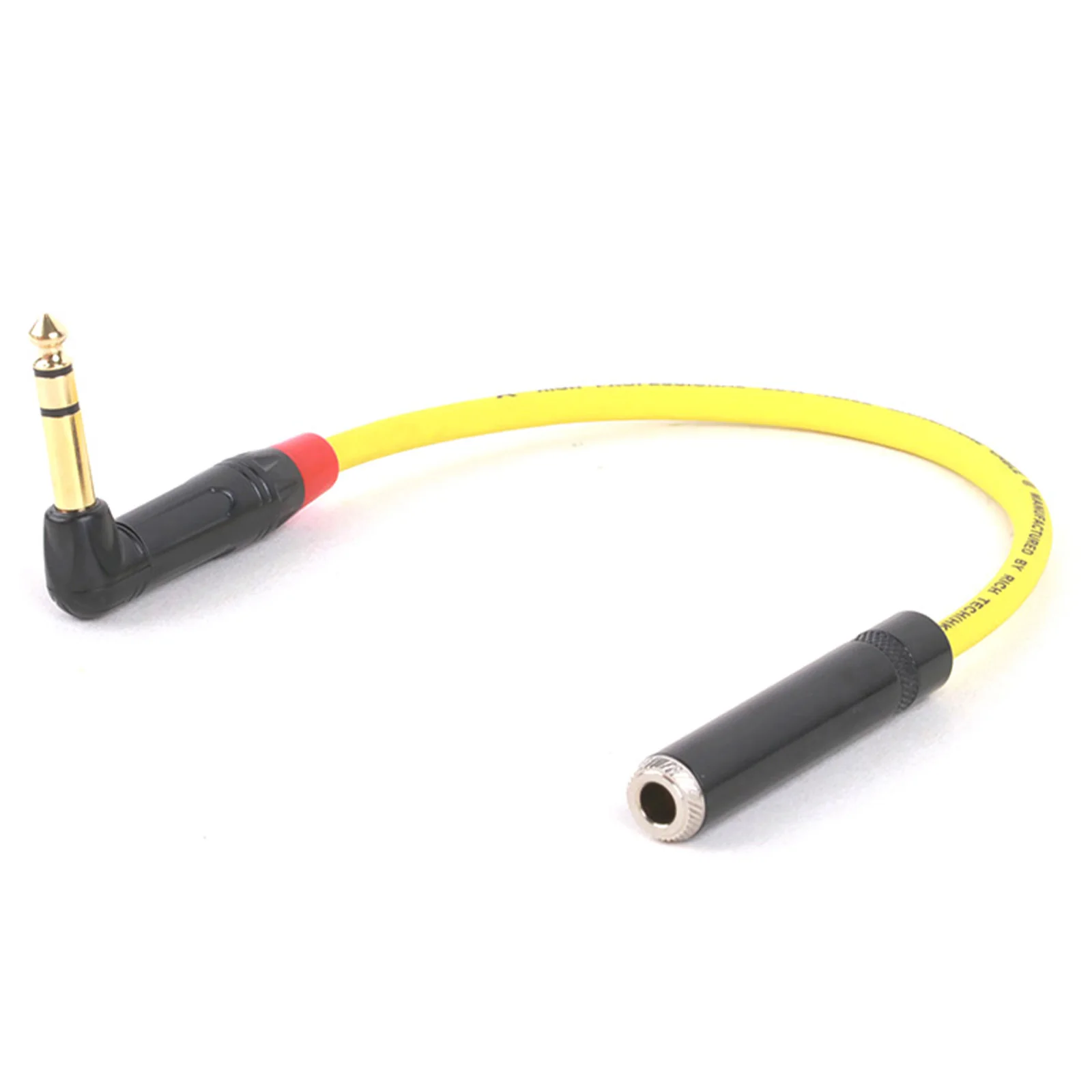 Conector macho TRS de ángulo recto profesional, 6,35mm a 6,35mm, Cable hembra TRS para guitarra eléctrica - imagen 4