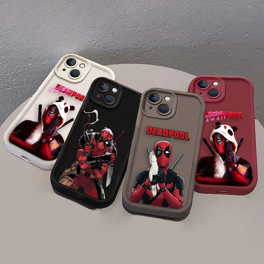 Funda de teléfono Marvel Deadpool para Xiaomi 11 12 12T 13 13T 14 14T LITE POCO F3 F5 X3 X5 X6 M6 C40 4G 5G TPU Funda Capa