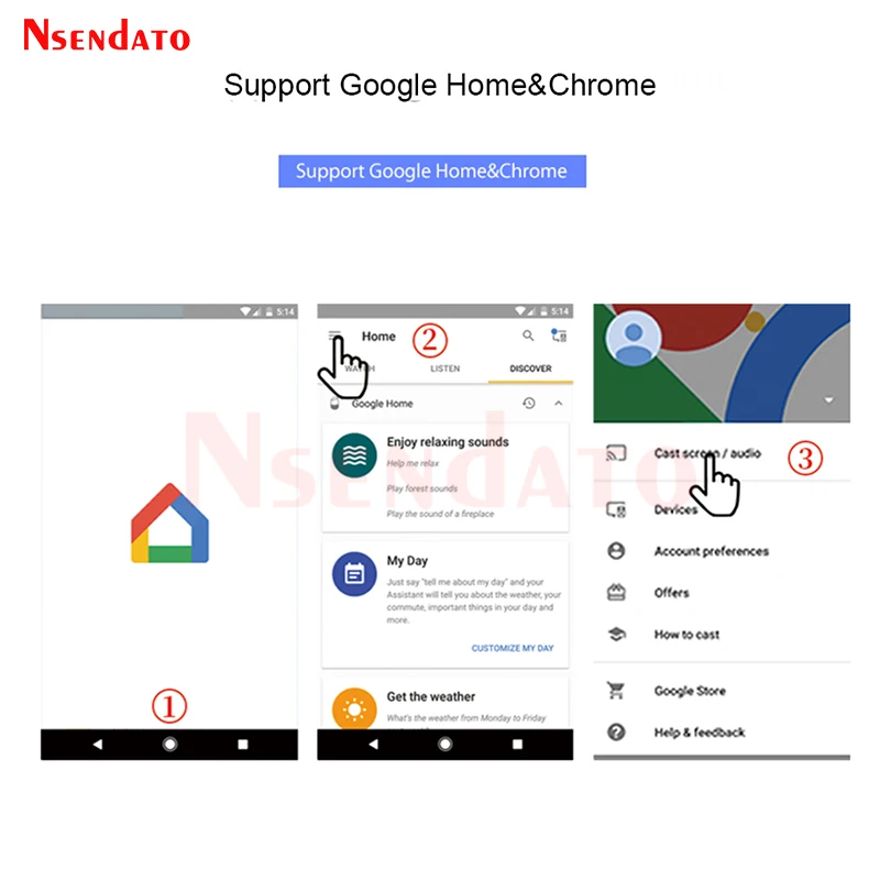 Mirascreen-receptor inalámbrico X6W Plus, 5G, 4K, Miracast, DLNA, AirPlay, HD, VGA, AV, TV Stick, Wifi, para IOS, Android, Coche - imagen 5