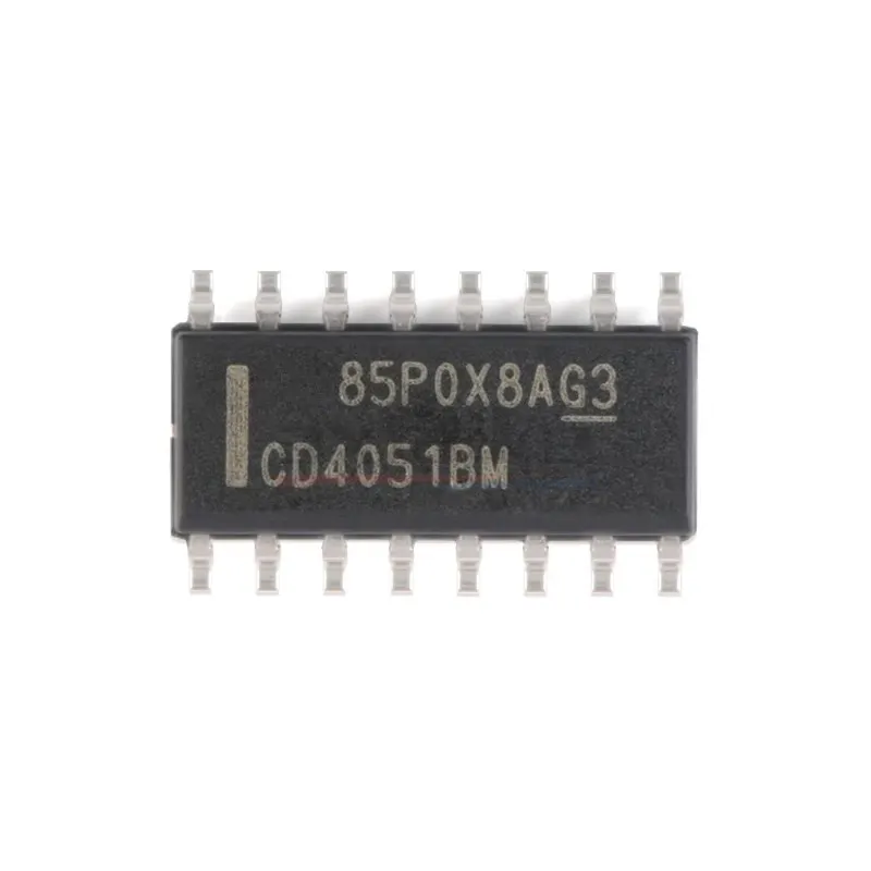 10 Uds CD4051 CD4051BE CD4051BM CD4051BNSR CD4051BPWR DIP-16 SOP-16 TSSOP-16 CM051B CD4051BM96 interruptor multiplexor IC analógico de 8 canales - imagen 4