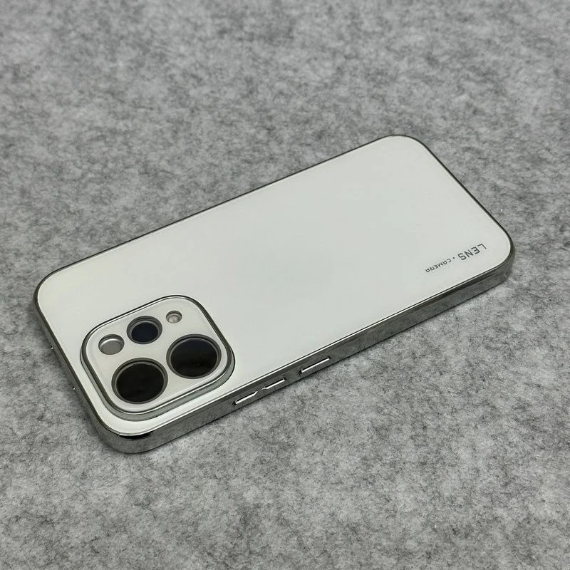 Para Vivo V70 S50 Funda Simple acrílica galvanizada cubierta de borde suave con película de lente para Vivo V 70 Funda de parachoques absorbente de golpes - imagen 4