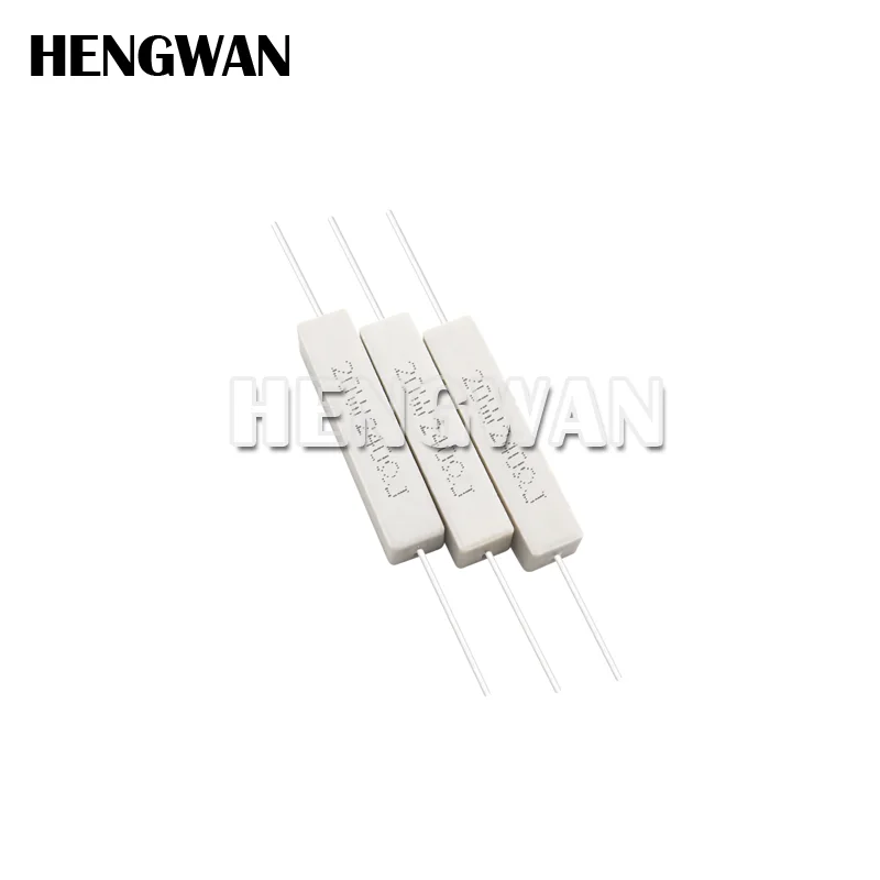 Resistencia de potencia de cemento 5%, 20W, 0,1-10K, 0.1R, 0.5R, 10R, 50R, 0,22, 0,33, 0,5, 1, 2, 5, 8, 10, 20, 22, 30, 50, 100, 1K, 1,5 K, 2K ohm, 1 unidad - imagen 4