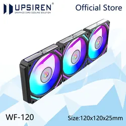 Ventilador UPSIREN WF-120 ARGB PWM 120mm – Control Antivibración