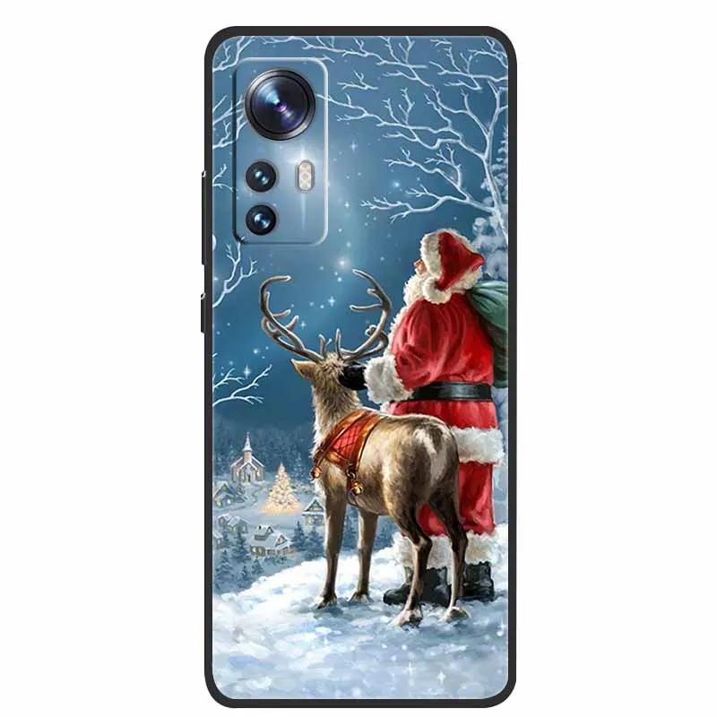 Funda de dibujos animados de Navidad para Xiaomi 12 Pro, funda para Xiaomi Mi 12 Lite 12X 12S, funda de TPU suave de silicona para Xiaomi 12X - imagen 3