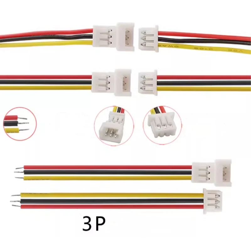 10 pares JST 1,25 conector de Cable macho hembra paso 1,25mm 2P 3P 4P 5P 6P JST conector de Cable Terminal Jack longitud 10CM - imagen 3