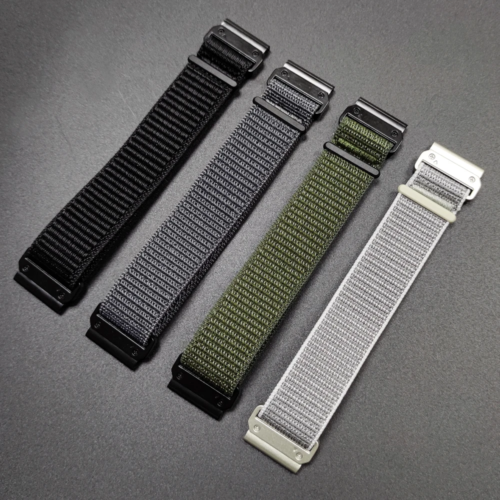 Correa de reloj QuickFit de 26mm y 22mm para Garmin Fenix 8 8Pro 7 7X 6 6X 5X/Forerunner 970 965/Enduro 3/Instinct 3 2X correa de nailon deportiva - imagen 3
