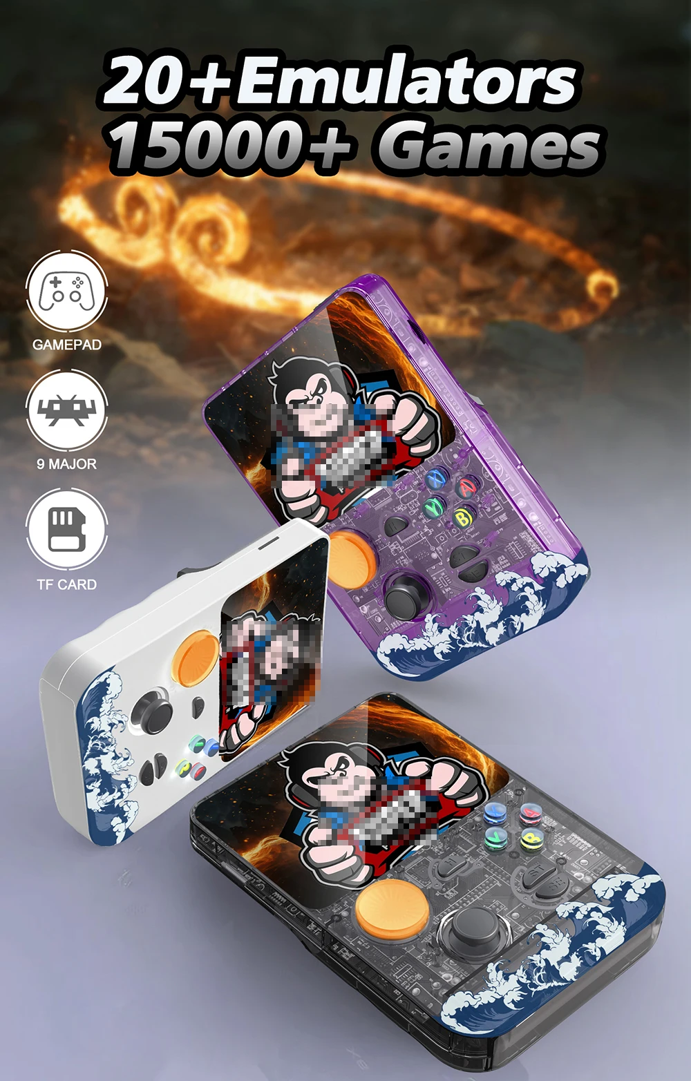 Última consola de juegos portátil con pantalla IPS HD de 3,5 pulgadas y Joystick liso 3D, memoria grande y compatible con tarjeta de memoria TF R36S Plus - imagen 5