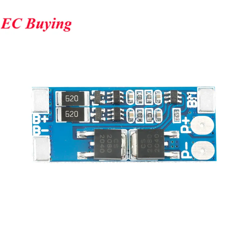 5 uds/1pc 2S 7,4 V 8,4 V 8A BMS 18650 Placa de protección de carga de batería de litio 10A ecualizador de iones de litio módulo PCB de carga equilibrada - imagen 4