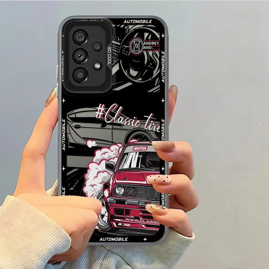 Funda de coches deportivos japoneses para Samsung Galaxy A12 A16 A02 A13 A20s A15 A04e A03 A11 A06 A14 A50 funda trasera para teléfono - imagen 3