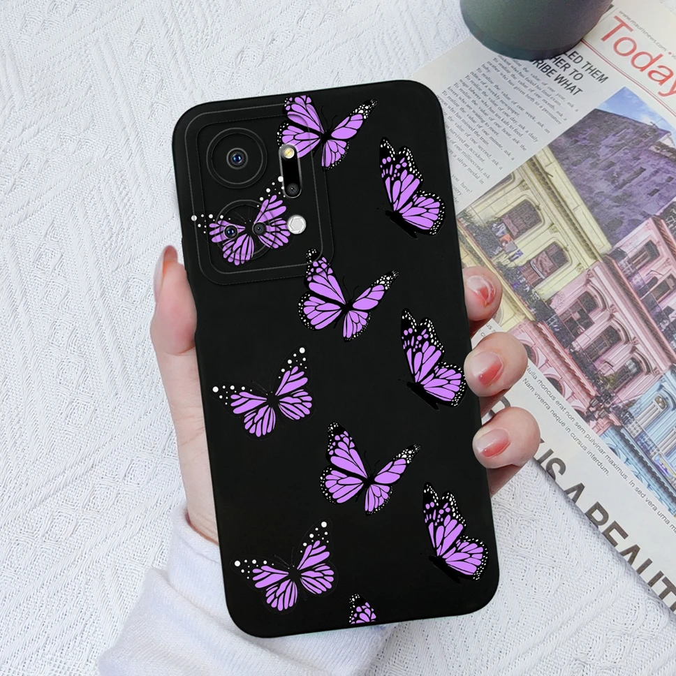 Funda trasera suave de silicona líquida para Honor X7 X7A Play 30 Plus, funda bonita para chica dulce, parachoques suave para Honor X7A Play30Plus - imagen 5